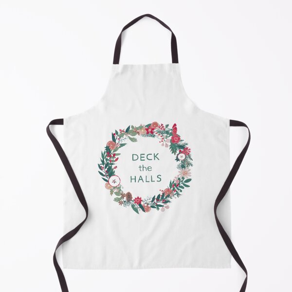 Item preview, Deck the Halls XMAS wreath floral fruit illustration designed and sold by Katarina Roccella.