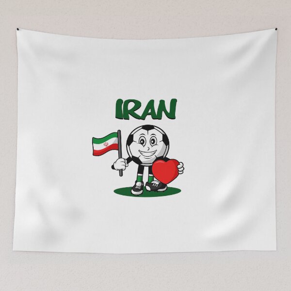 Item preview, Cute Iran Football Lover Design designed and sold by Salukeart.
