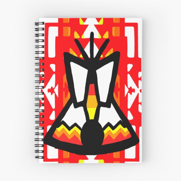 Item preview, Red / Fire Color / White Tipi Native Blanket Print designed and sold by JMWCD.