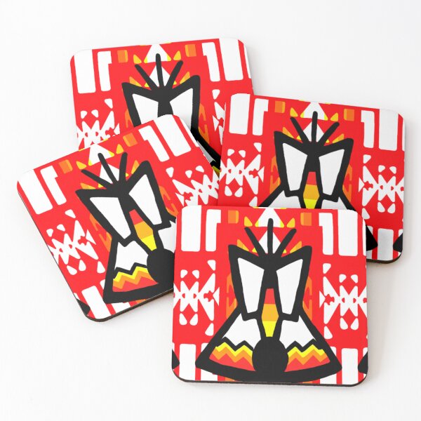 Item preview, Red / Fire Color / White Tipi Native Blanket Print designed and sold by JMWCD.