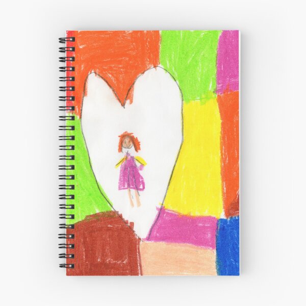 Aperçu de l'œuvre Dessin au crayon d'une fille à l'intérieur d'un coeur créée et vendue par Kateryna Kon.