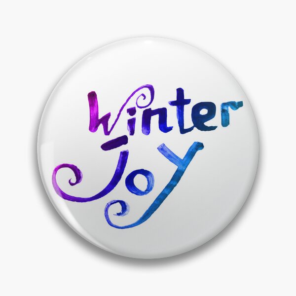Item preview, Winter joy calligraphy lettering | Winter joy watercolor calligraphy designed and sold by lausn.