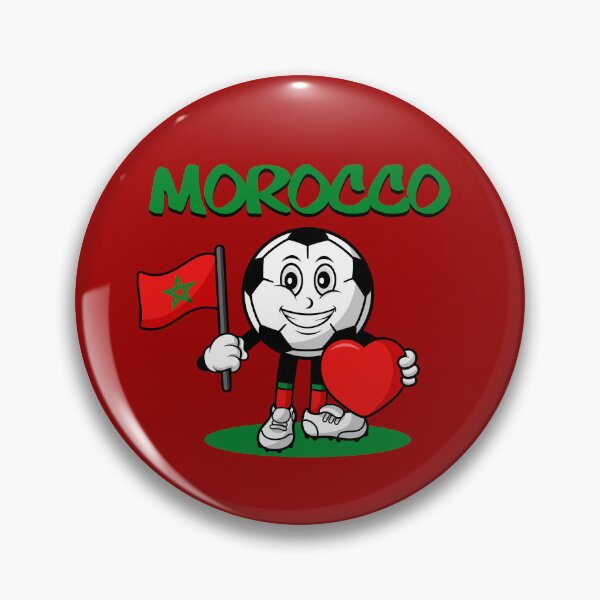 Item preview, Cute Morocco Football Lover Design designed and sold by Salukeart.