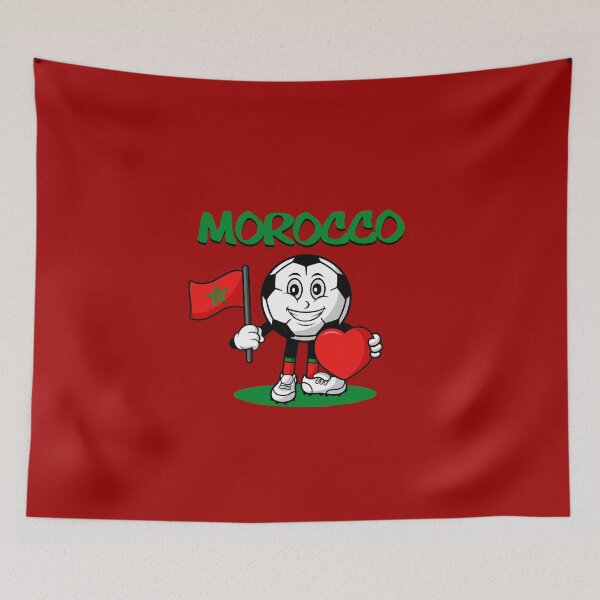 Item preview, Cute Morocco Football Lover Design designed and sold by Salukeart.