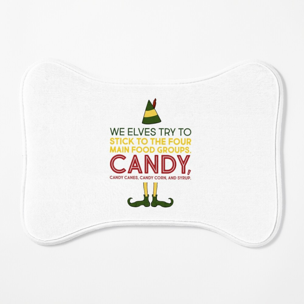 Elf Inspired - 4 Main Food Groups - Candy - Pin, Magnet or Badge Holde