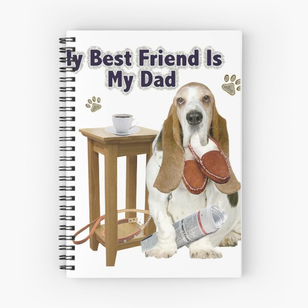 Item preview, Bassets Dad Is My Best Friend gifts and apparel designed and sold by Friskybizpets.