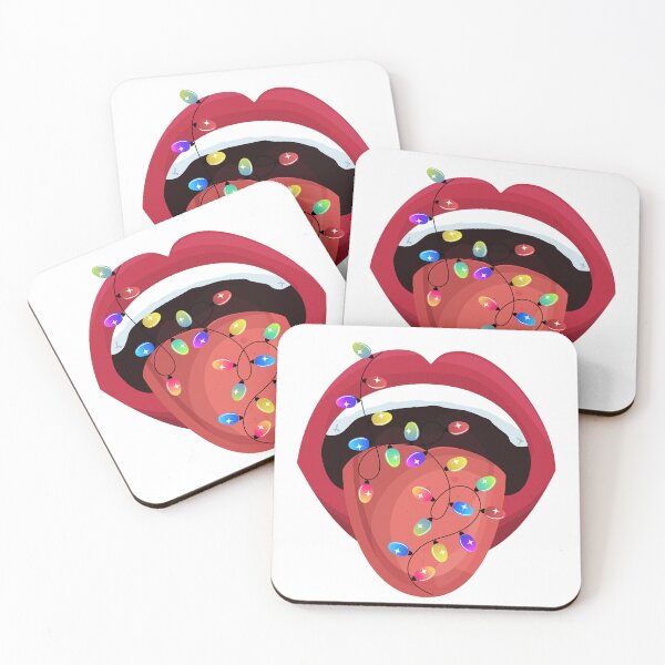 Item preview, Tongue with Christmas Lights designed and sold by SelenaJ.
