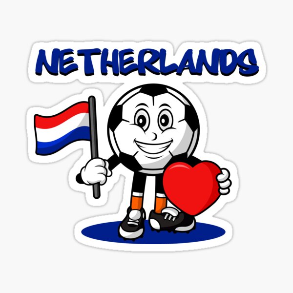 NETHERLANDS KNVB LOGO FIFA WORLD CUP X - LARGE STICKER .. 8.25 X 11.75 INCH