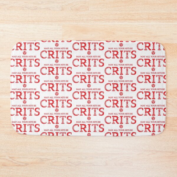 Item preview, May All Your Hits Be Crits - (Dark) designed and sold by RoleplayRealm.