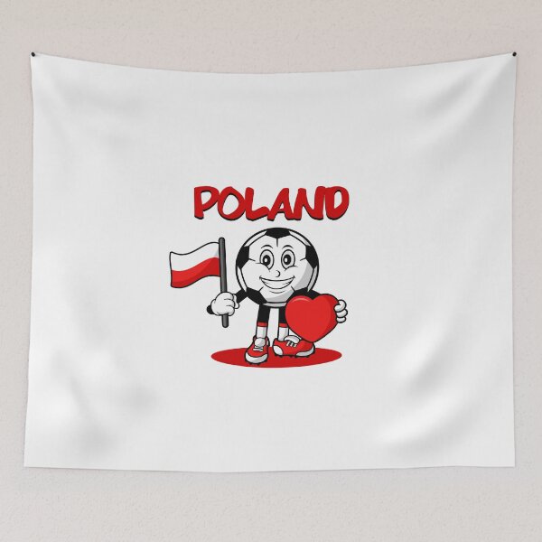Item preview, Cute Poland Football Lover Design designed and sold by Salukeart.