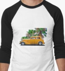 1933 Pontiac Deluxe 8 Touring Sedan 'Profile' II Men's Baseball ¾ T-Shirt