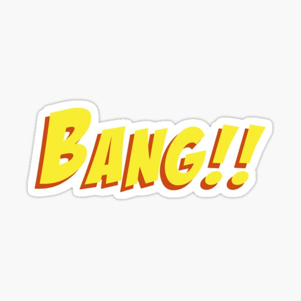 “Bang!!” Sticker for Sale by Shrijit | Redbubble