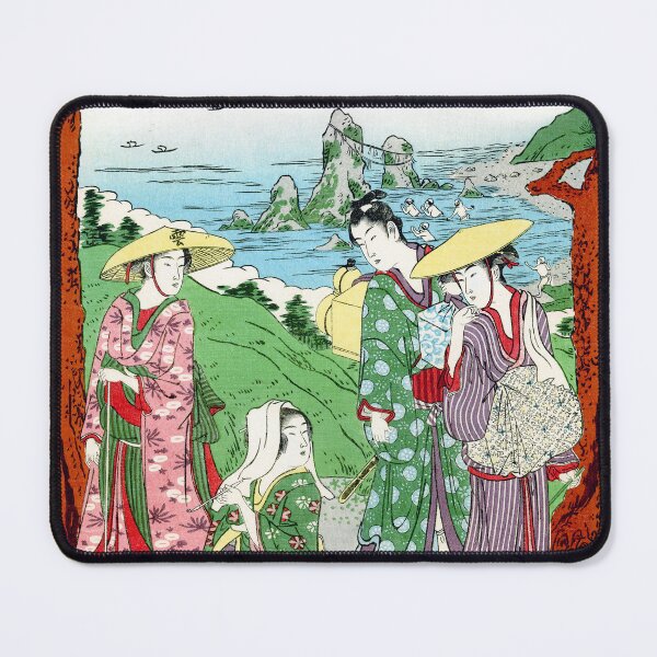 Item preview, Japanese Vintage Ukiyo-e Woodblock Print Ocean Bay designed and sold by MtWoodsonSales.