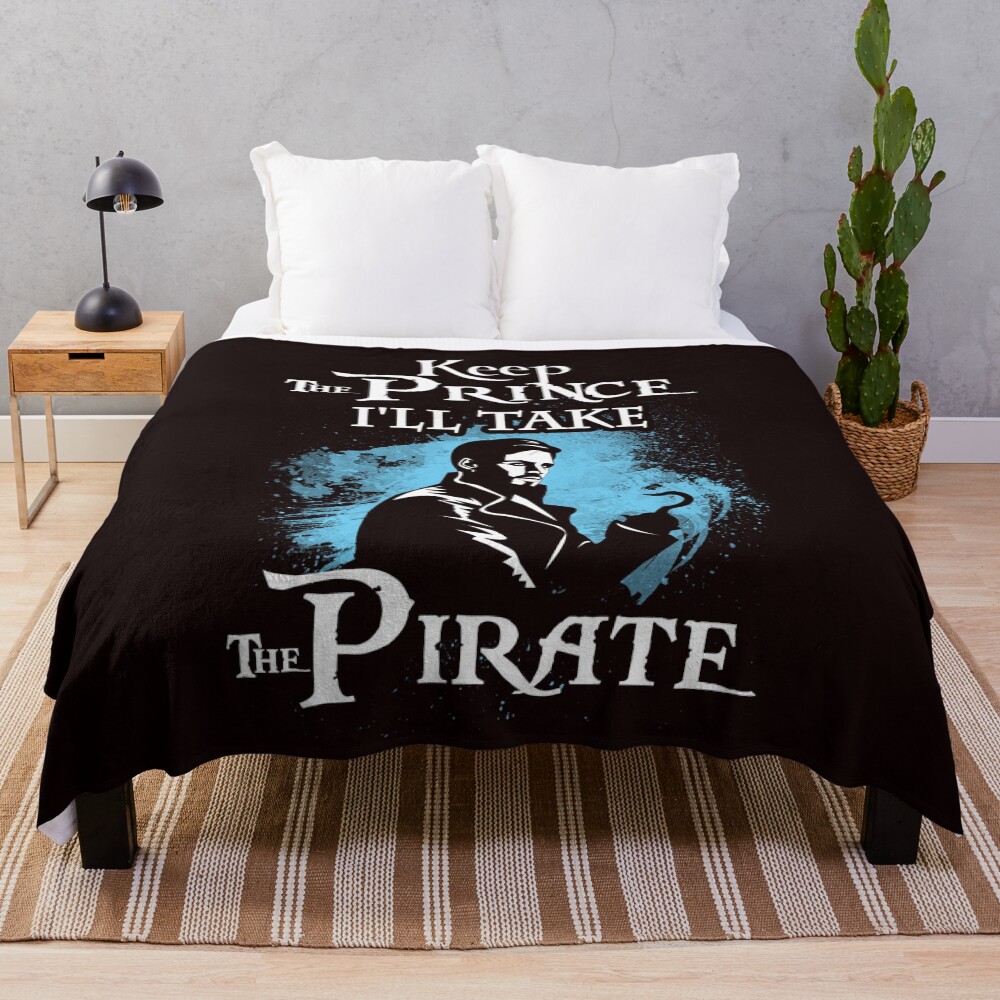 Keep The Prince, I'll Take The Pirate Throw Blanket