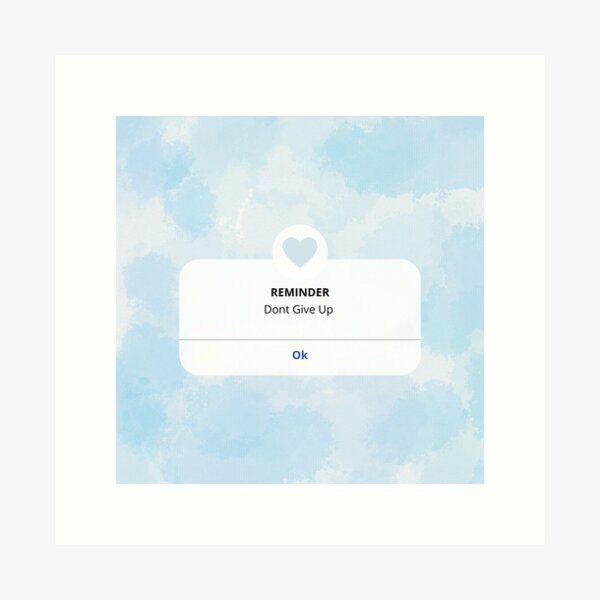 Item preview, Reminder: Don't give up designed and sold by SunkBubble.