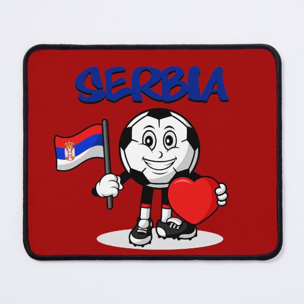 Item preview, Cute Serbia Football Lover Design designed and sold by Salukeart.
