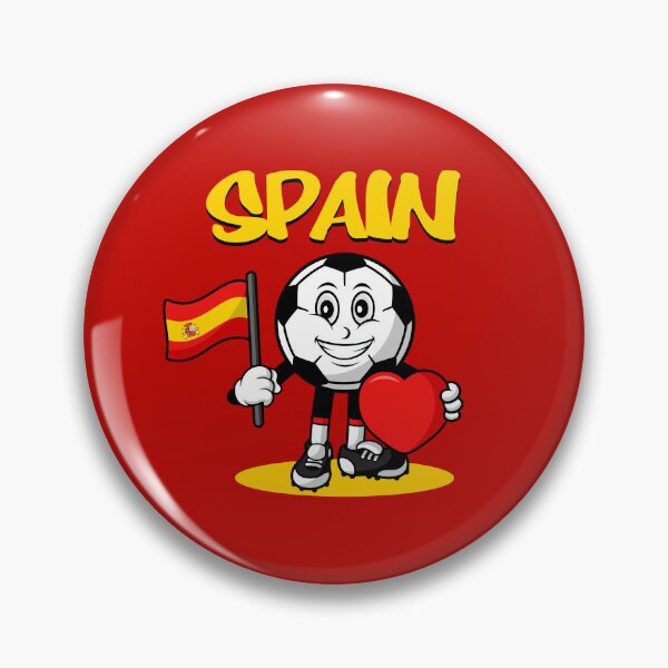 Item preview, Cute Spain Football Lover Design designed and sold by Salukeart.