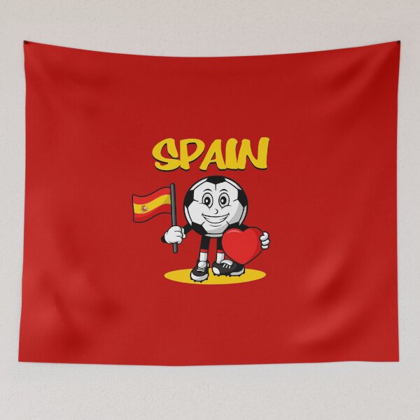 Item preview, Cute Spain Football Lover Design designed and sold by Salukeart.
