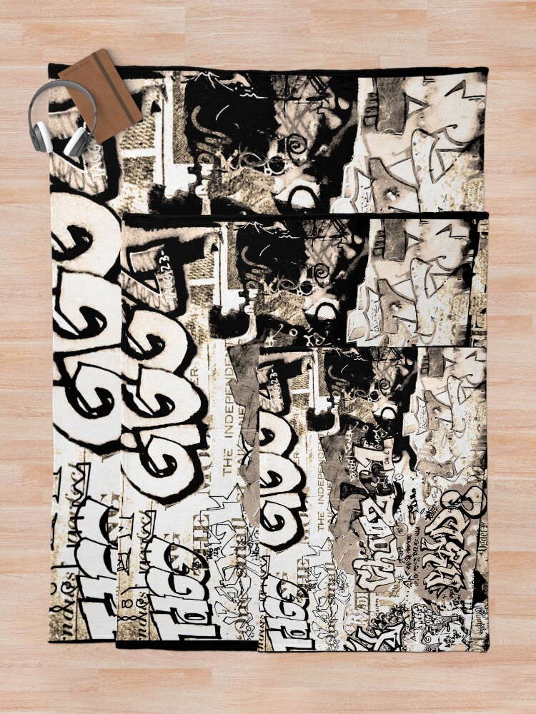 "Graffiti " Throw Blanket for Sale by ValentinaHramov Redbubble