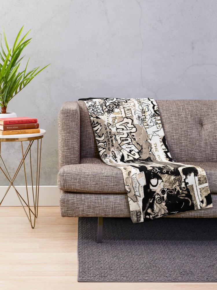 "Graffiti " Throw Blanket for Sale by ValentinaHramov Redbubble