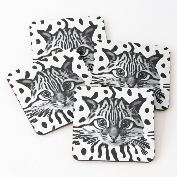 Item preview, Zebra Black and White Pattern Cat | designed and sold by Darlingly.