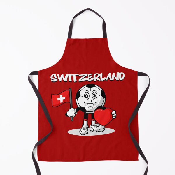 Aperçu de l'œuvre Conception mignonne d'amant de football de Suisse créée et vendue par Salukeart.