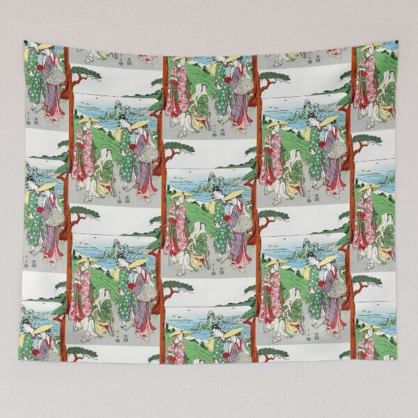 Item preview, Japanese Vintage Ukiyo-e Woodblock Print Ocean Bay designed and sold by MtWoodsonSales.