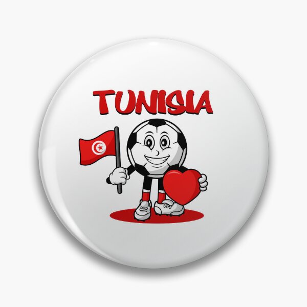 Item preview, Cute Tunisia Football Lover Design designed and sold by Salukeart.