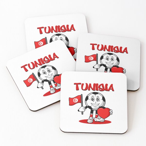 Item preview, Cute Tunisia Football Lover Design designed and sold by Salukeart.