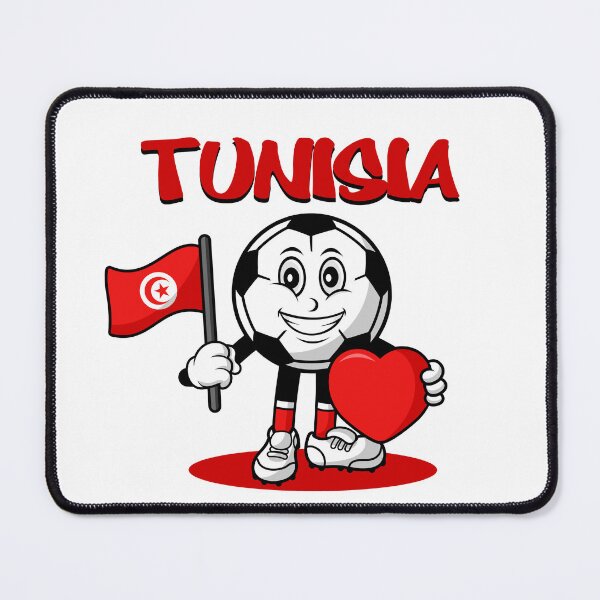 Item preview, Cute Tunisia Football Lover Design designed and sold by Salukeart.
