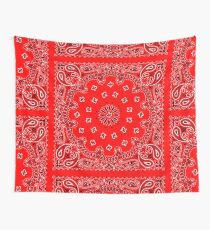 Red Bandana Wall Tapestry