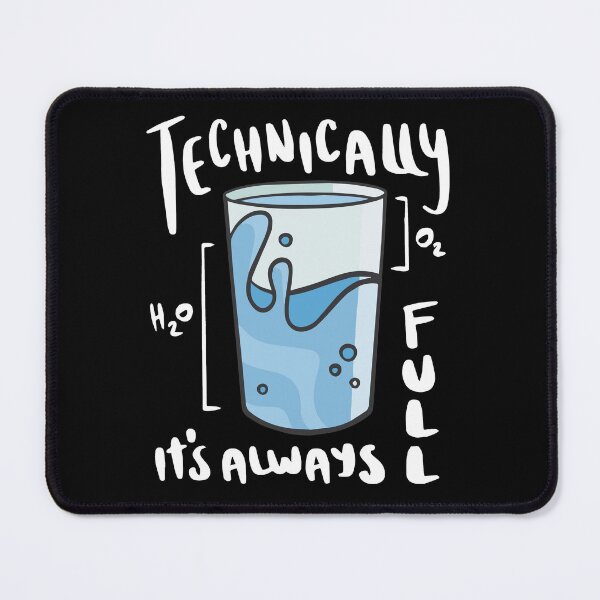 Item preview, Science is Optimistic Funny Water Glass designed and sold by MrEddie10.