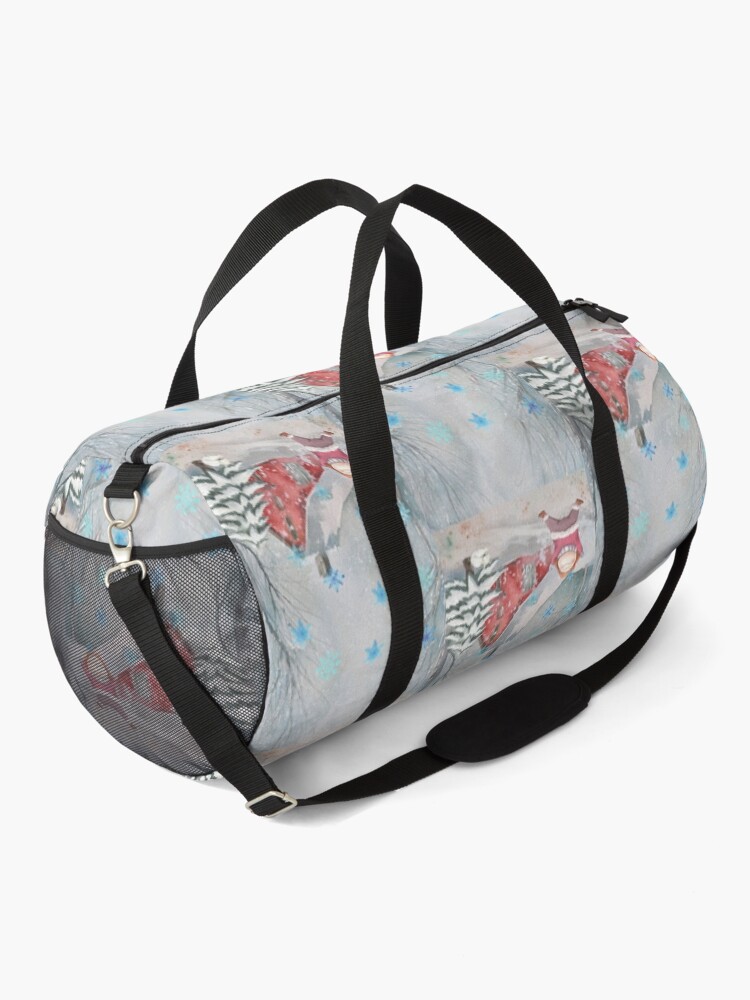 Alternate view of First Snow in Forest Duffle Bag