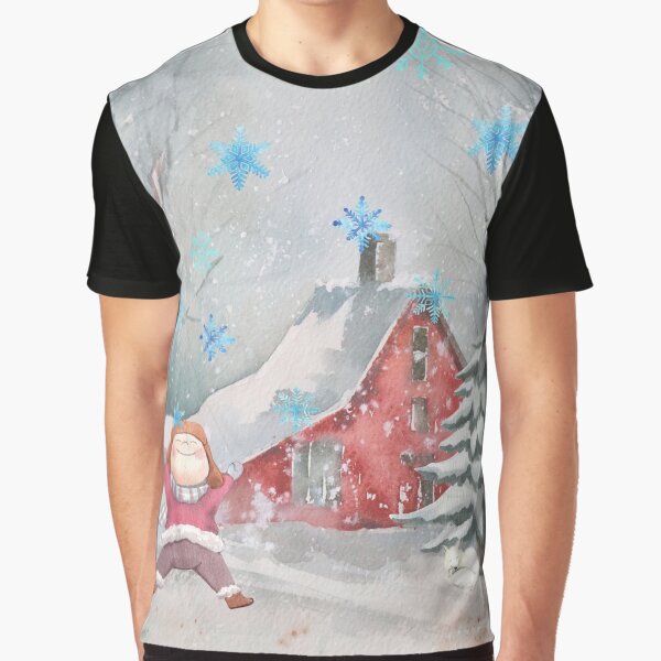 First Snow in Forest Graphic T-Shirt
