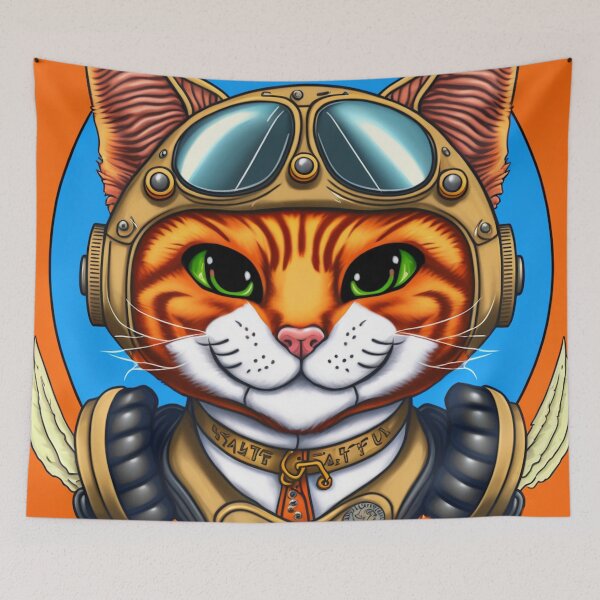 Item preview, Adventurous Cat as a Aviator designed and sold by harborhouse55.