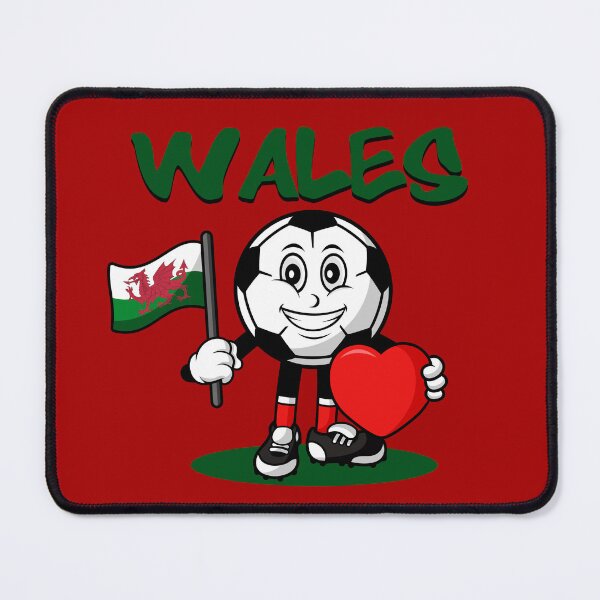 Item preview, Cute Wales Football Lover Design designed and sold by Salukeart.