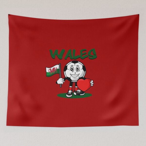 Item preview, Cute Wales Football Lover Design designed and sold by Salukeart.