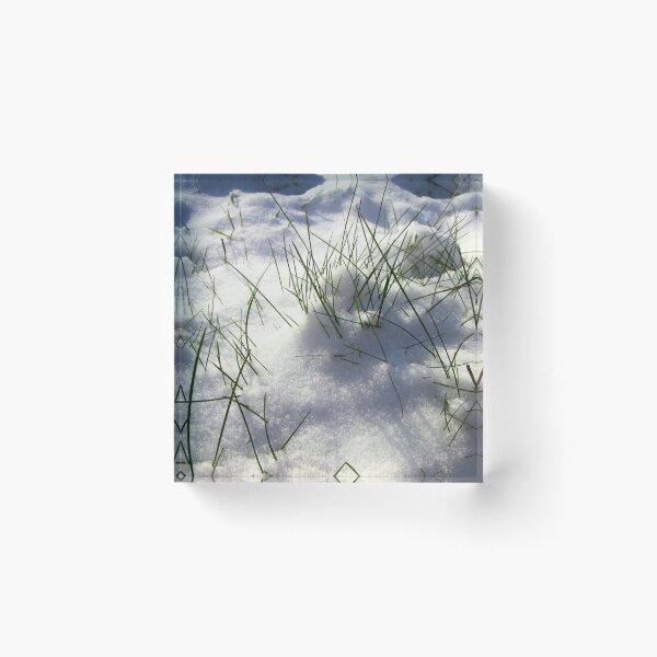 Item preview, Winter nature photography | Winter snow with grass designed and sold by lausn.