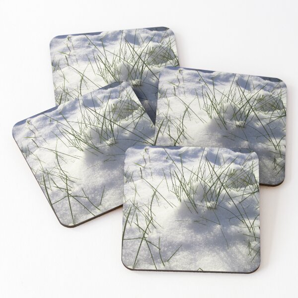 Item preview, Winter nature photography | Winter snow with grass designed and sold by lausn.