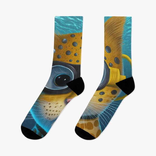 Item preview, Adventurous Cat Swimming Under the Sea designed and sold by harborhouse55.