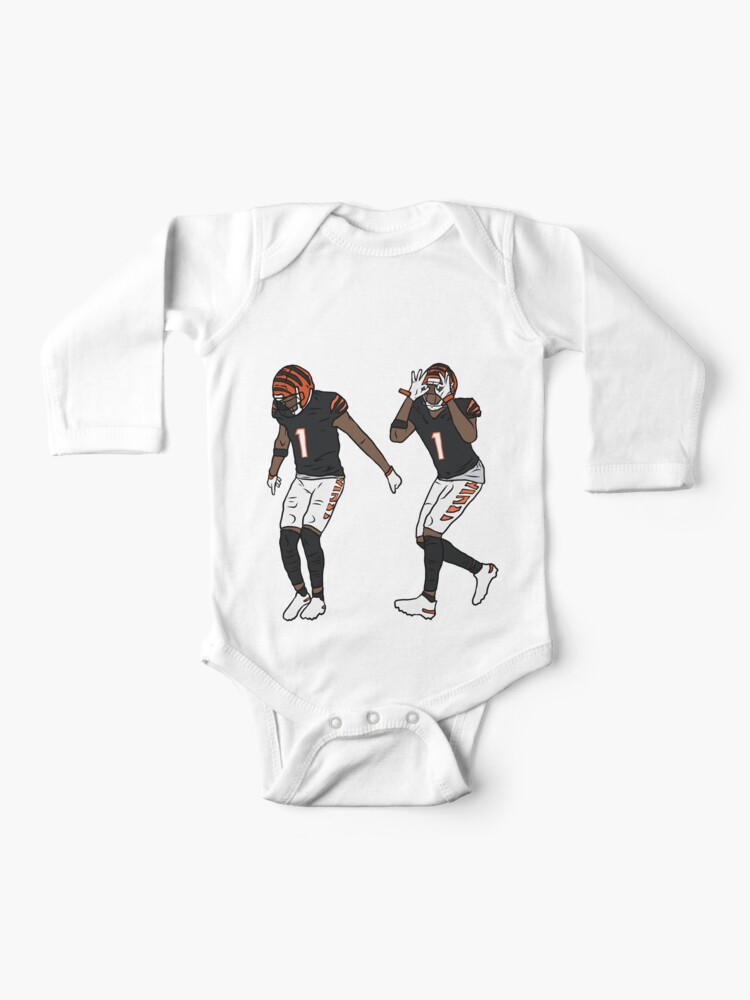 Ja'Marr Chase and Joe Burrow Griddy Baby One-Piece for Sale by