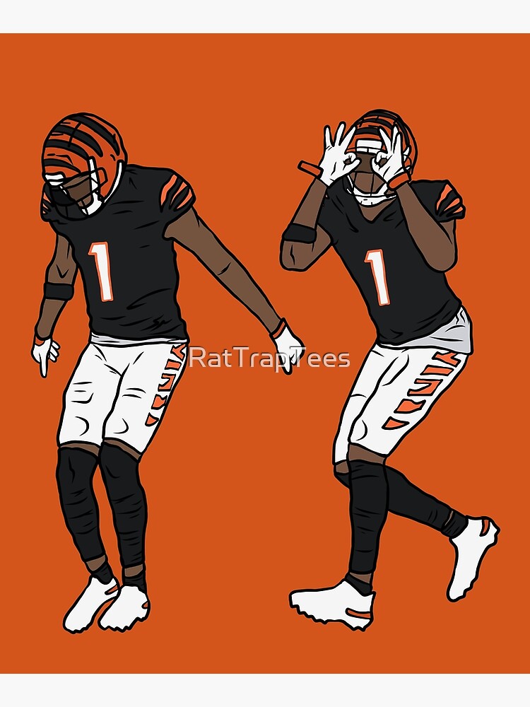 Joe Burrow and Jamar Chase Bengals NFL Wall Art Poster – Aesthetic Wall  Decor