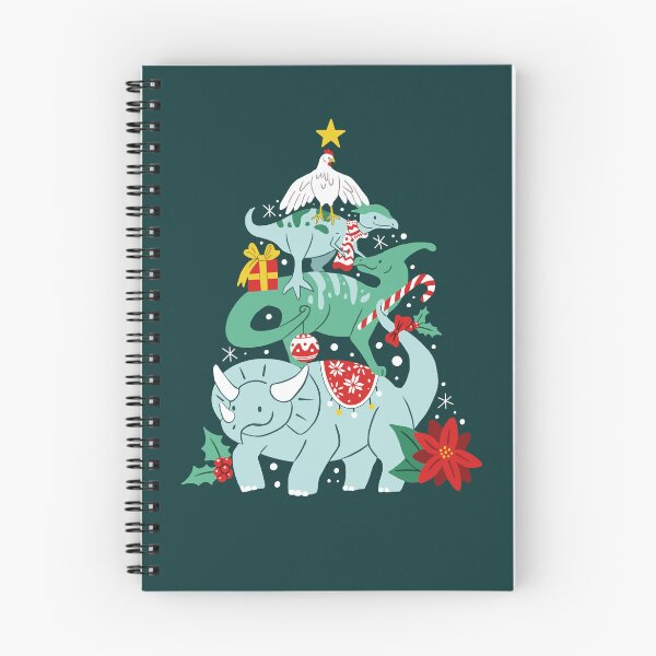 Item preview, Dino Christmas tree  - cute prehistoric dinosaurs and chicken designed and sold by Patrick Gervacio.