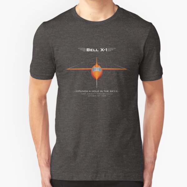 Bell X-1: Punch A Hole In The Sky Slim Fit T-Shirt