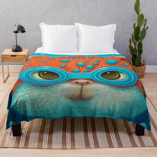 Item preview, Adventurous Cat Swimming Under the Sea 4 designed and sold by harborhouse55.