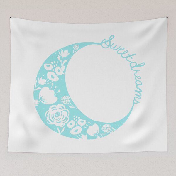 Item preview, Sweet Dreams - Light Blue & White designed and sold by Gillian Mazzara.