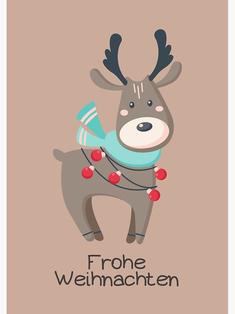 "Frohe Weihnachten, Weihnachtskarte, happy Christmas in German, merry