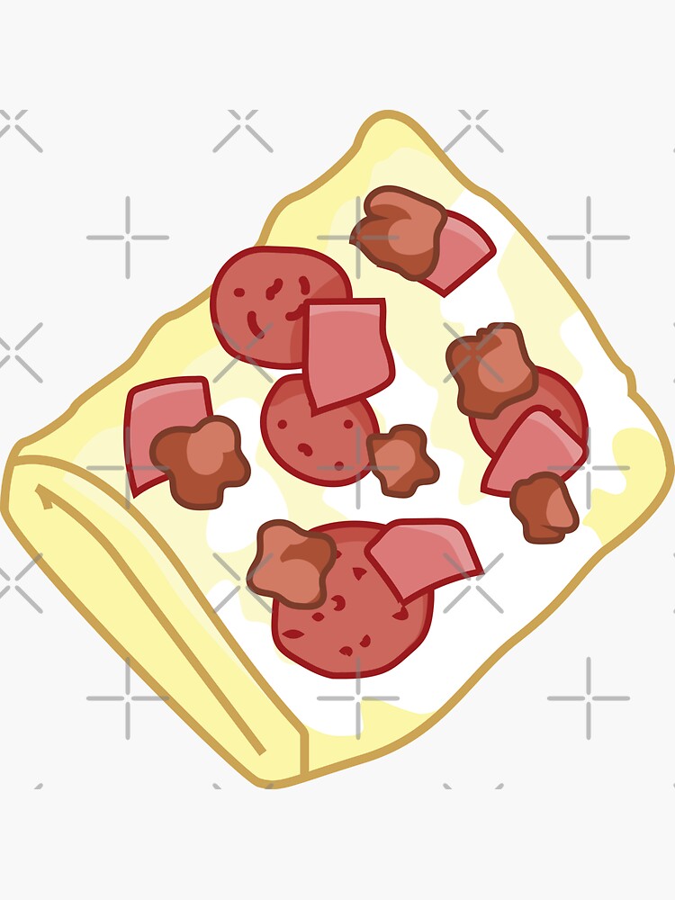 "Meat Feast Omelette" Sticker for Sale by BJPDesign Redbubble