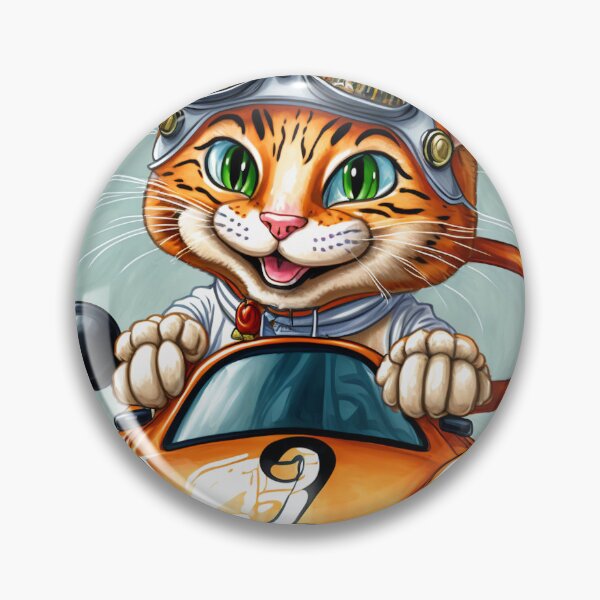 Item preview, Adventurous Cat Riding a Motorcycle designed and sold by harborhouse55.