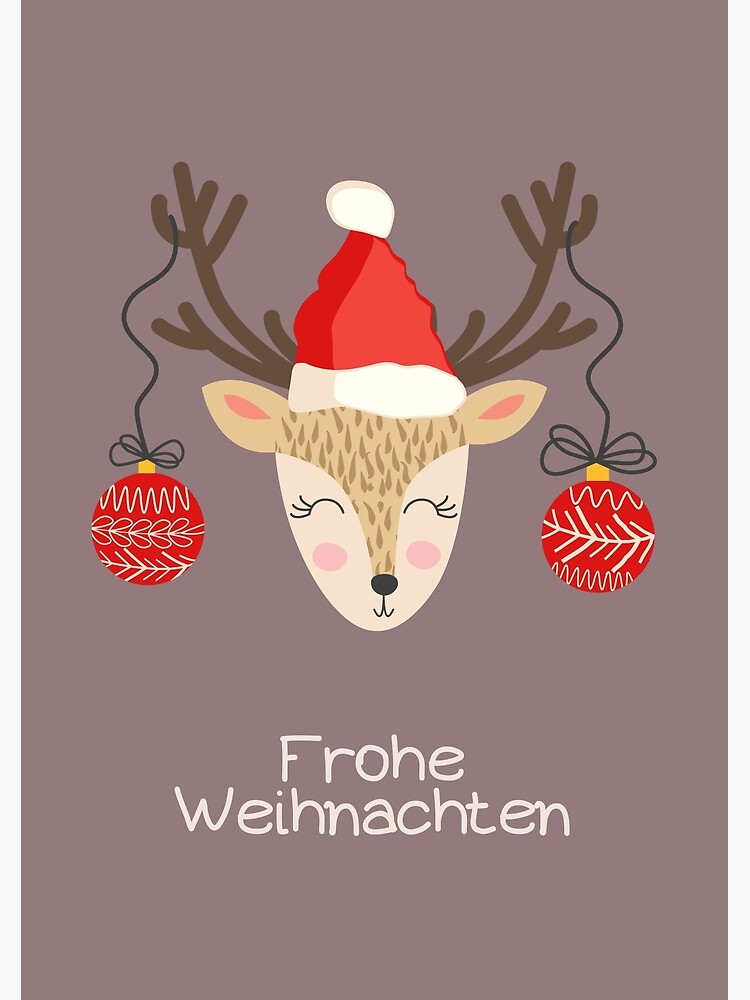 "Frohe Weihnachten, Weihnachtskarte, happy Christmas in German, merry Christmas in German